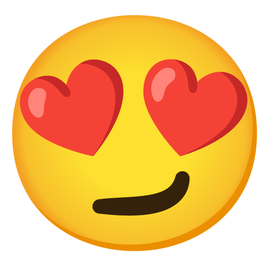 heart eyes smirk