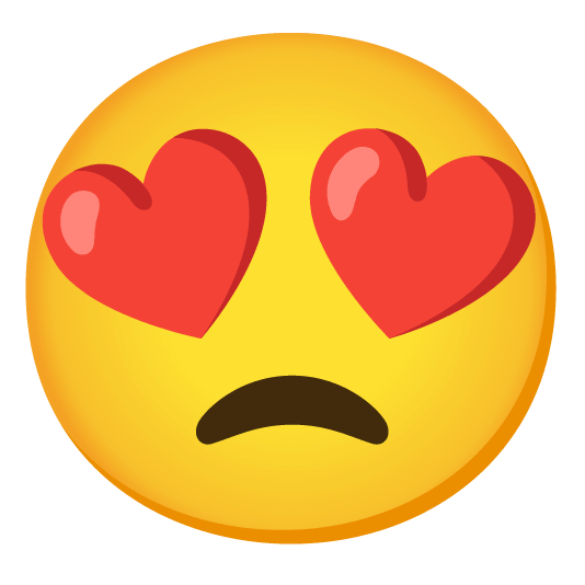 heart eyes unamused