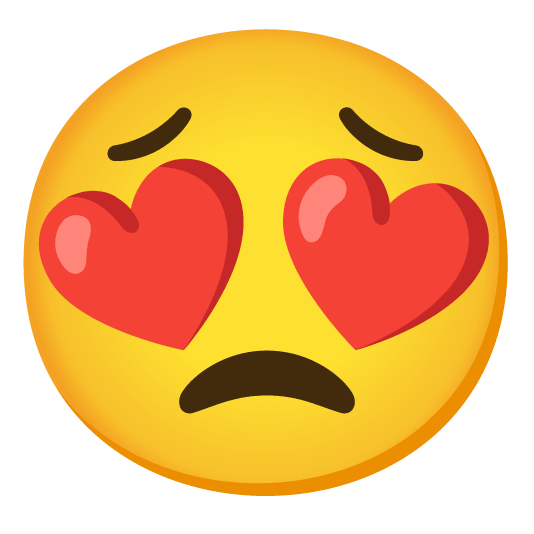 heart eyes worried