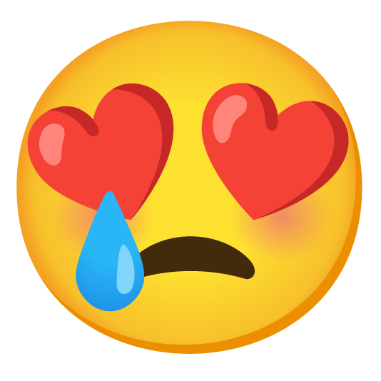 heart eyes cry