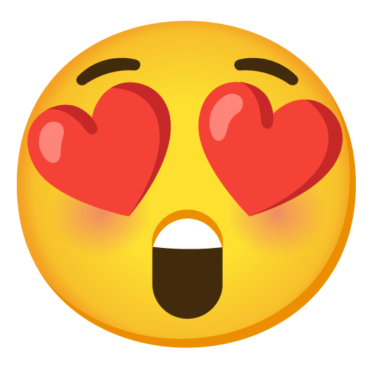 heart eyes astonished