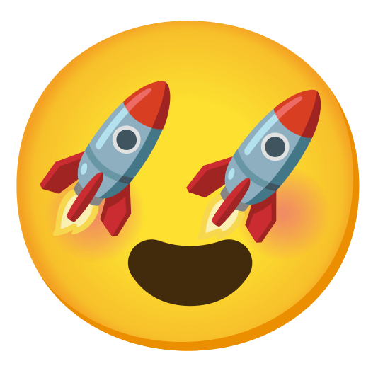 heart eyes rocket