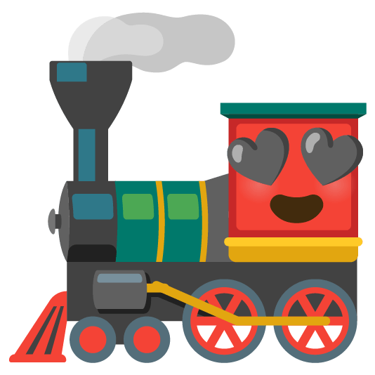heart eyes steam locomotive