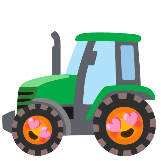 heart eyes tractor