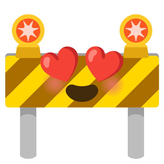 heart eyes construction