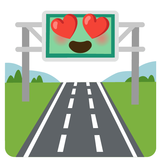 heart eyes motorway