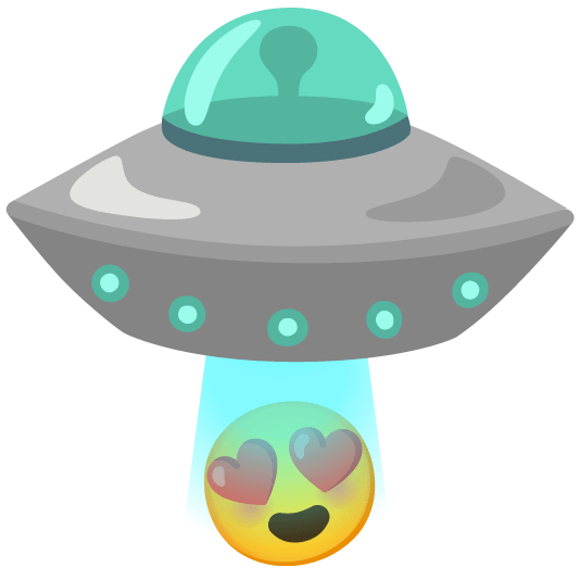 heart eyes flying saucer