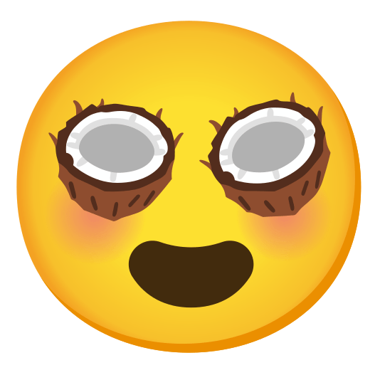 heart eyes coconut