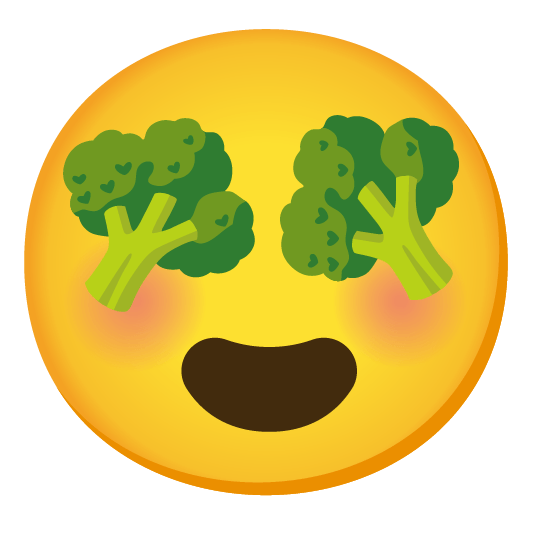 heart eyes broccoli
