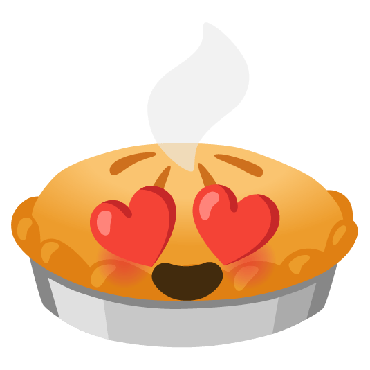 heart eyes pie