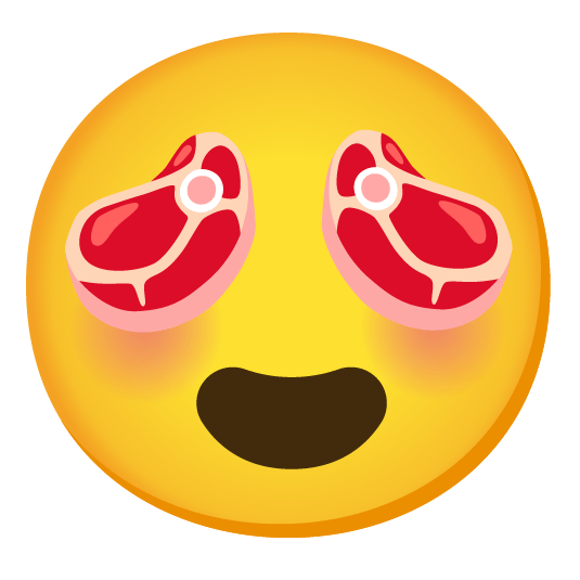 heart eyes cut of meat