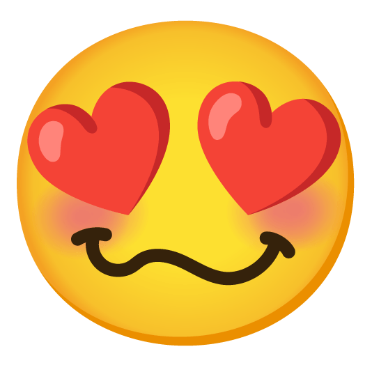 heart eyes woozy face