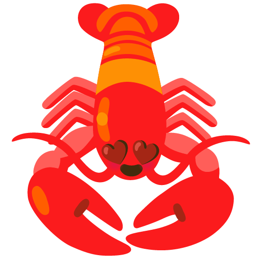 heart eyes lobster