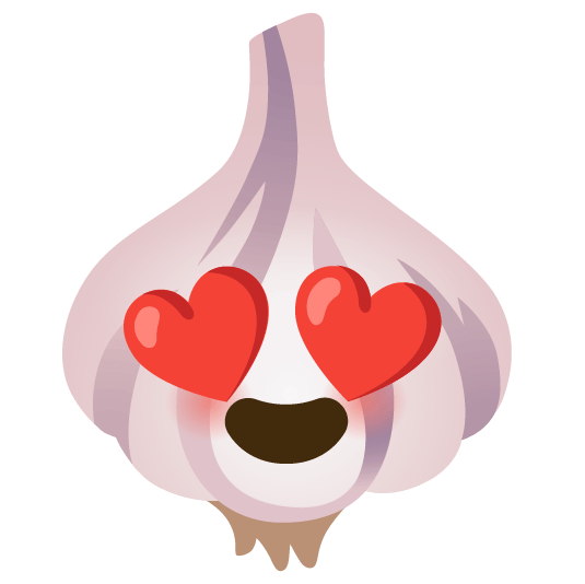 heart eyes garlic