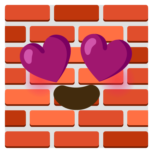 heart eyes bricks