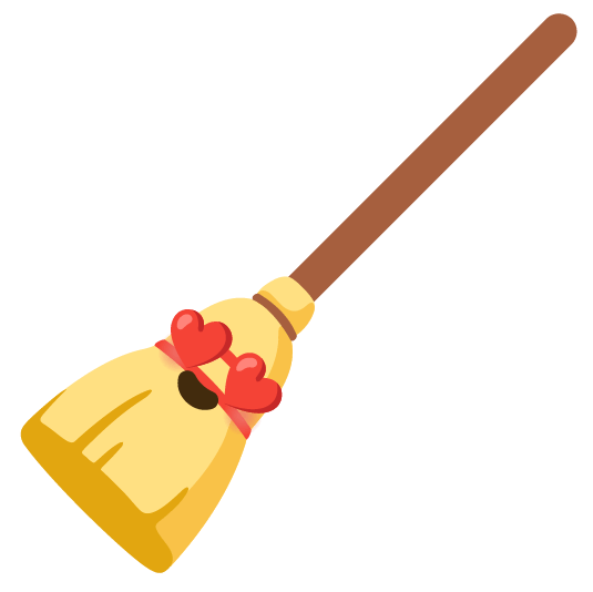 heart eyes broom