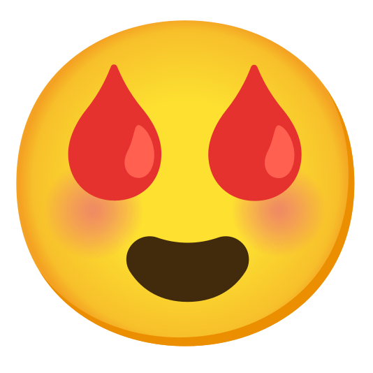 heart eyes drop of blood