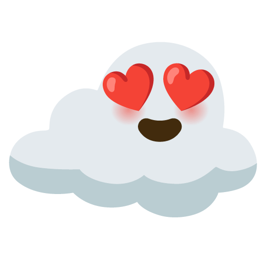 heart eyes cloud