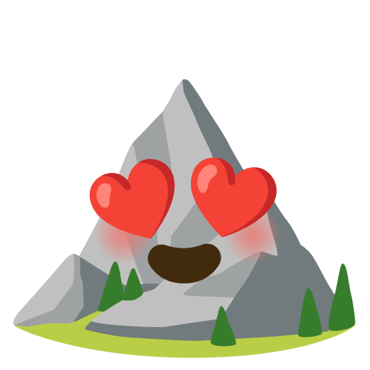 heart eyes mountain