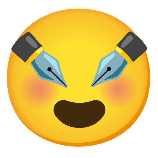 heart eyes black nib