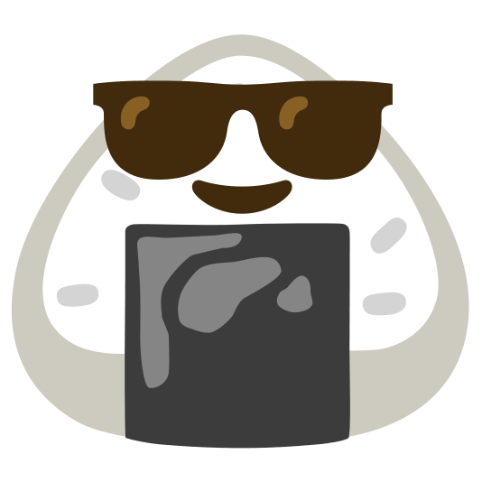 sunglasses rice ball