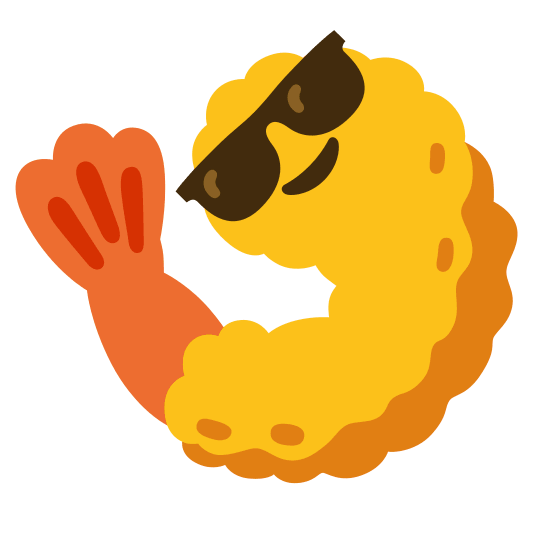 sunglasses fried shrimp