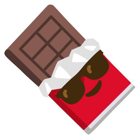 sunglasses chocolate bar
