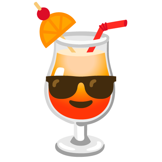 sunglasses tropical drink