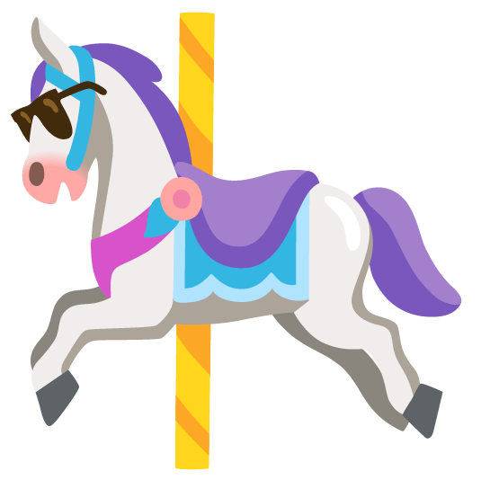 sunglasses carousel horse