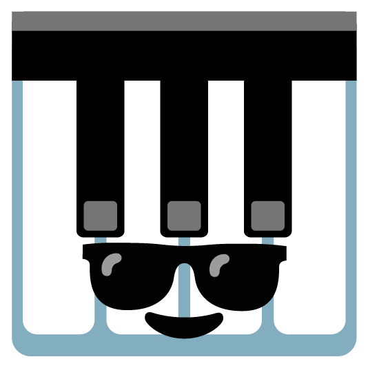sunglasses musical keyboard