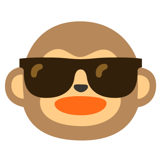 sunglasses monkey face