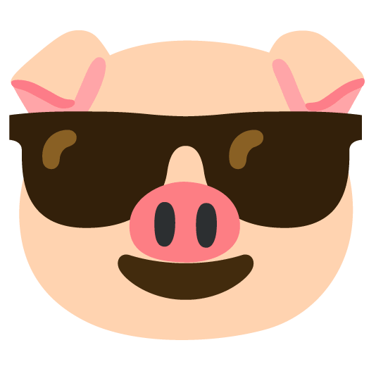 sunglasses pig