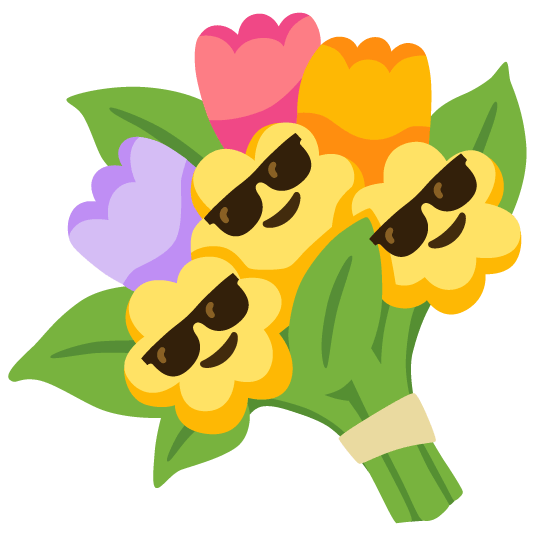 sunglasses bouquet