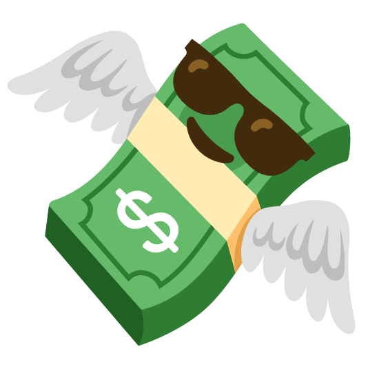 sunglasses money with wings
