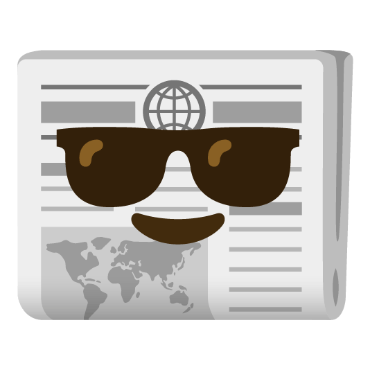 sunglasses newspaper