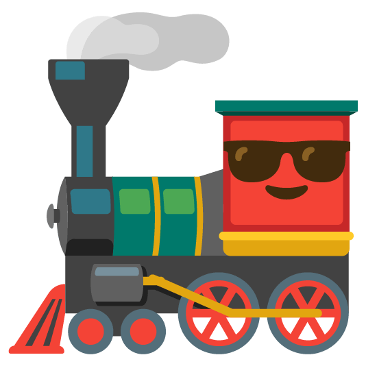 sunglasses steam locomotive