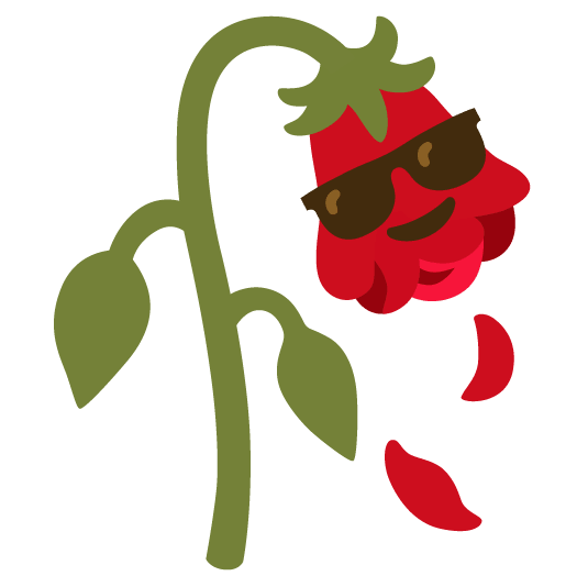 sunglasses wilted flower