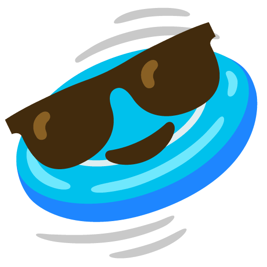 sunglasses flying disc