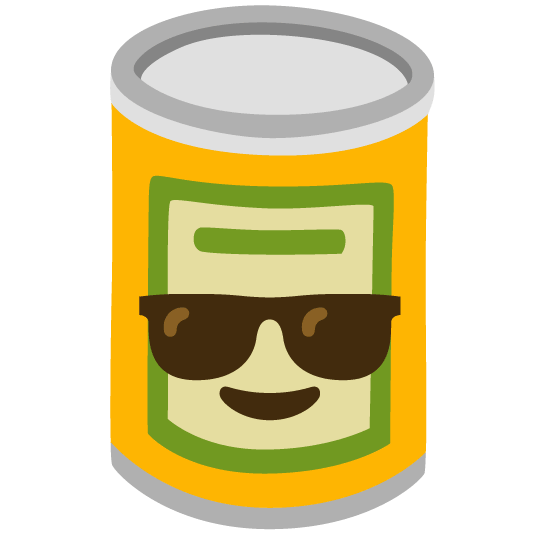 sunglasses canned food