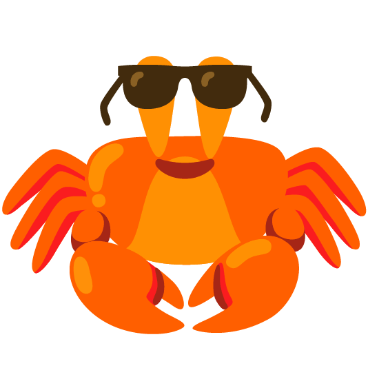 sunglasses crab
