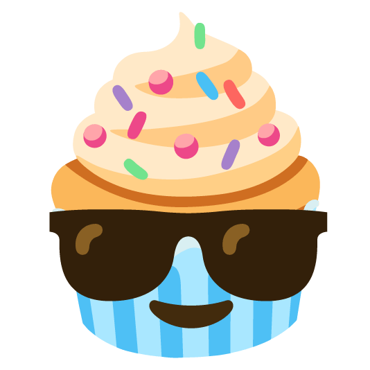 sunglasses cupcake