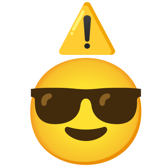 sunglasses warning