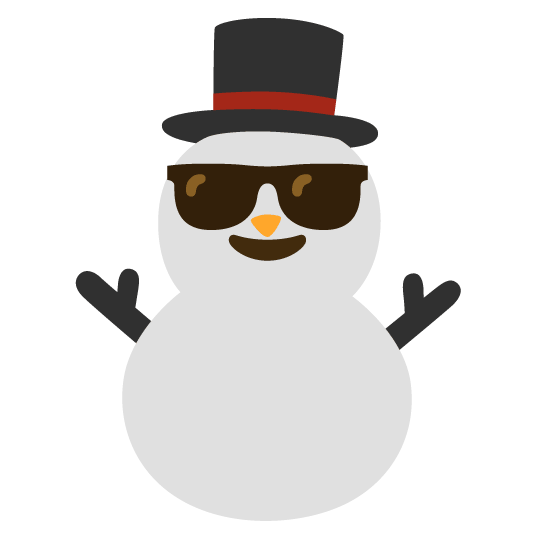 sunglasses snowman without snow