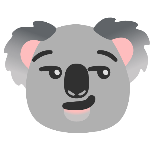smirk koala