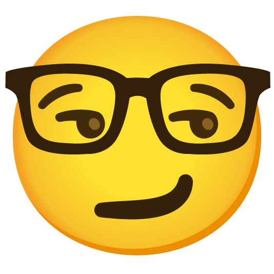 smirk nerd face
