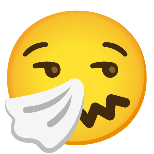 smirk sneezing face