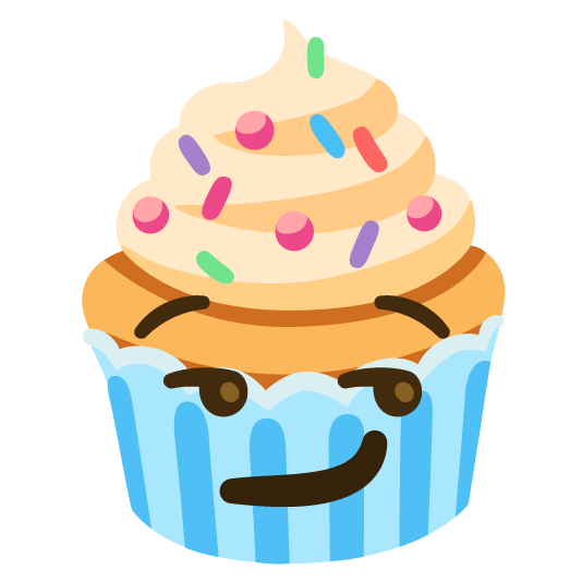 smirk cupcake
