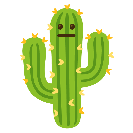neutral face cactus