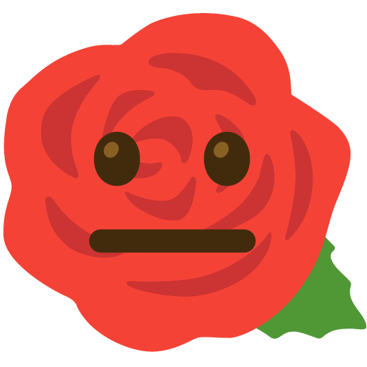 neutral face rose