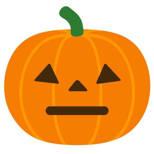 neutral face jack o lantern